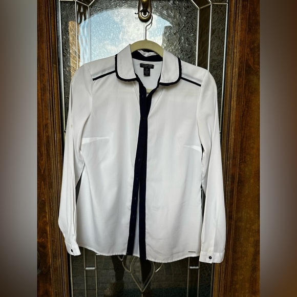 U.S. Polo Assn. White and Black Shirt Jacket - Picture 1 of 7